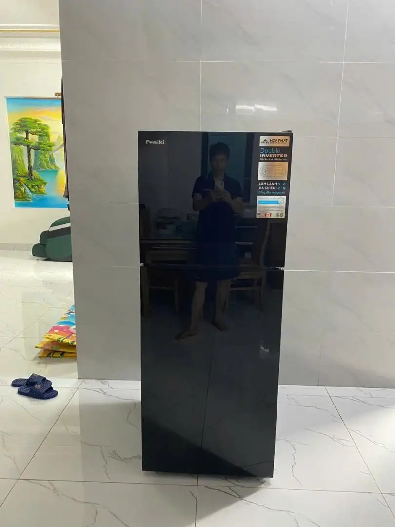 Tủ lạnh cánh kính Funiki Inverter HR T8209GB 209 lít